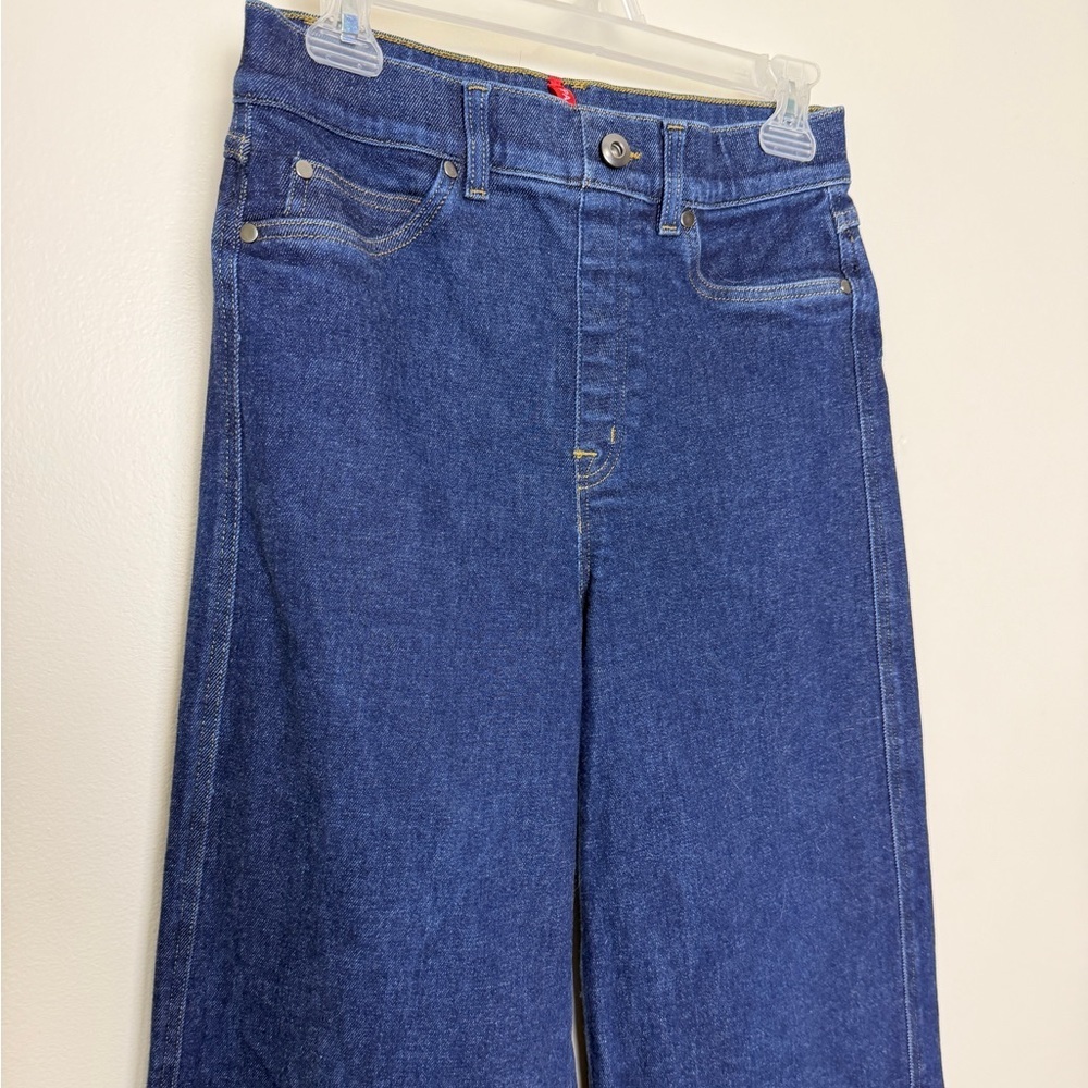 SPANXshape™ EveryWear High Rise Wide Leg Jeans - Poseidon Size M TALL - Picture 4 of 8